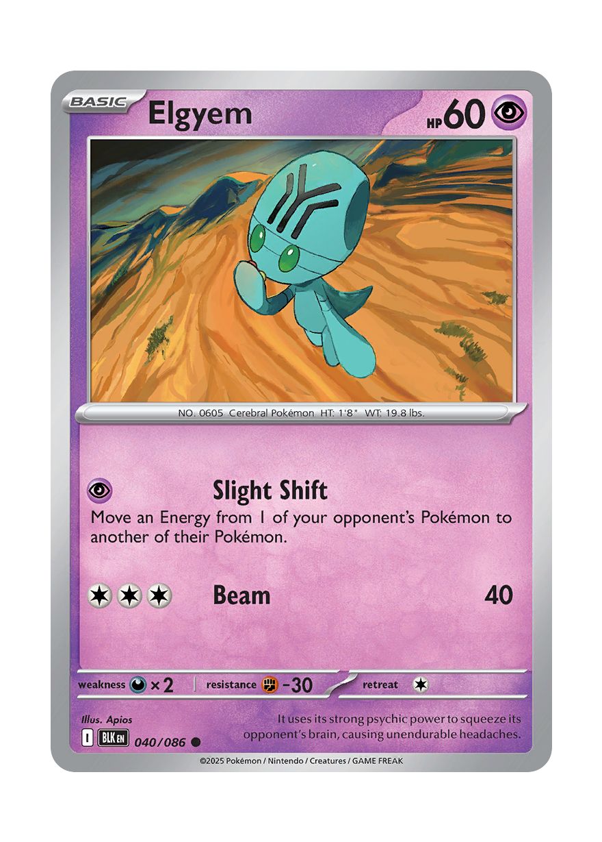 Elgyem (040/86) - Black Bolt