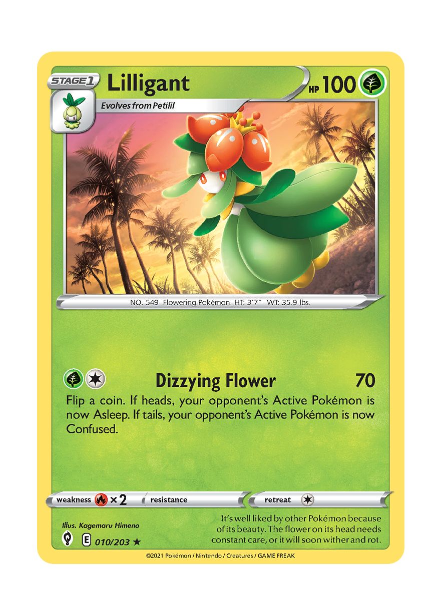 Lilligant - Reverse Holo (010/203) - Evolving Skies