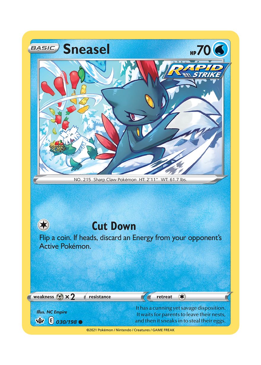 Sneasel - Reverse Holo (030/198) - Chilling Reign
