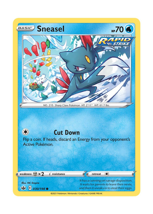 Sneasel - Reverse Holo (030/198) - Chilling Reign