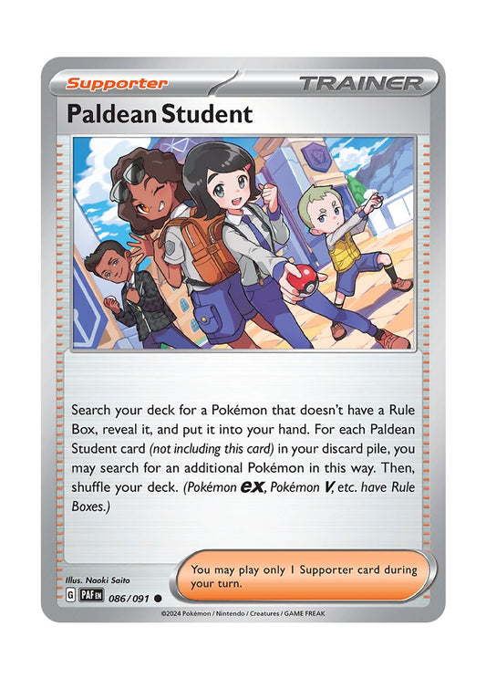 Paldean Student - Reverse Holo (086/91) - Paldean Fates