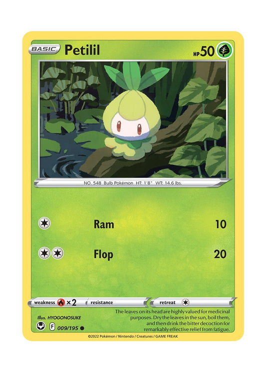 Petilil - Reverse Holo (009/195) - Silver Tempest