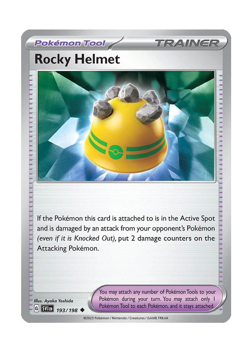 Rocky Helmet - Reverse Holo (193/198) - Scarlet & Violet