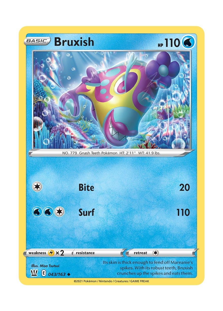 Bruxish - Reverse Holo (043/163) - Battle Styles