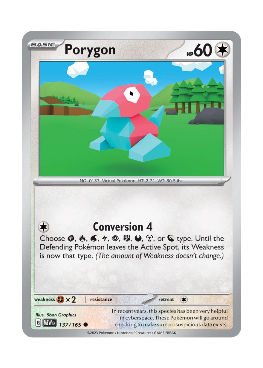 Porygon - Reverse Holo (137/165) - 151