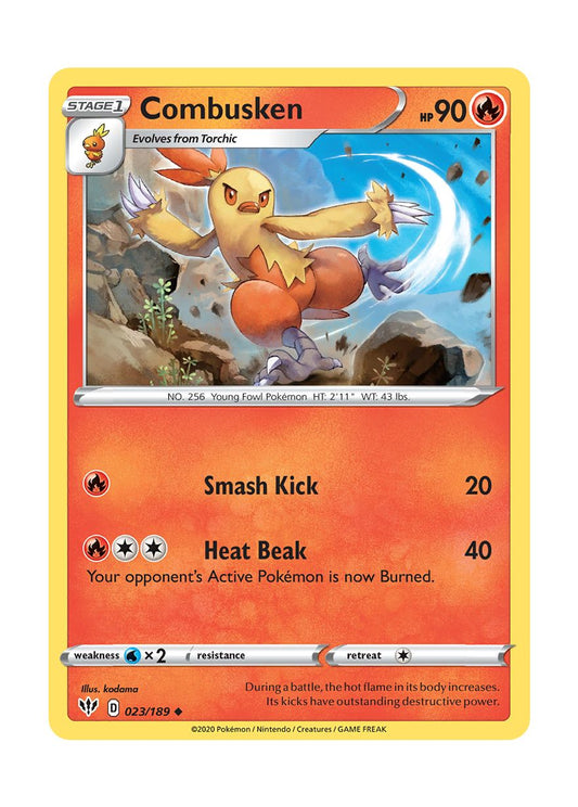 Combusken - Reverse Holo (023/189) - Darkness Ablaze