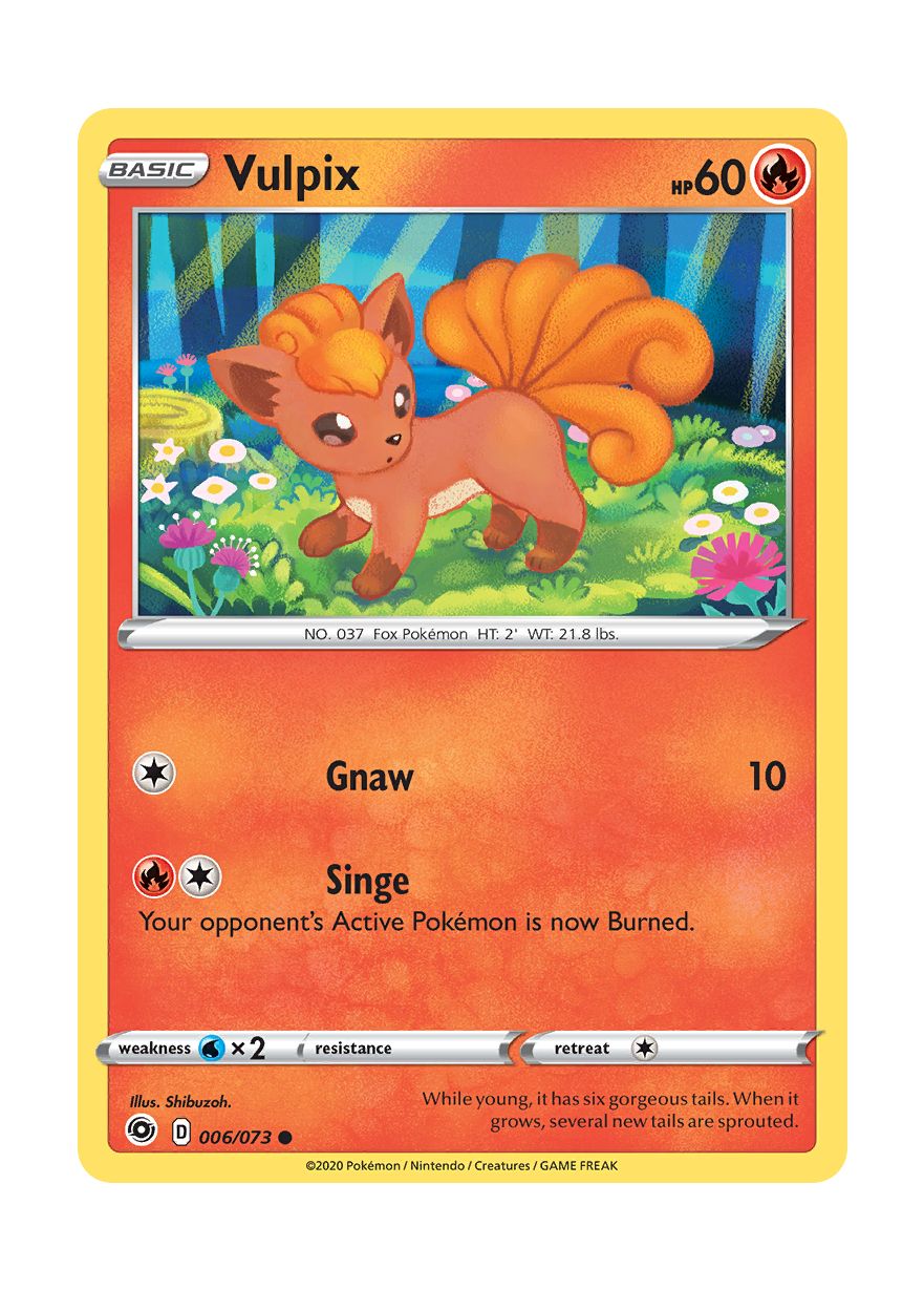 Vulpix - Reverse Holo (006/73) - Champion's Path