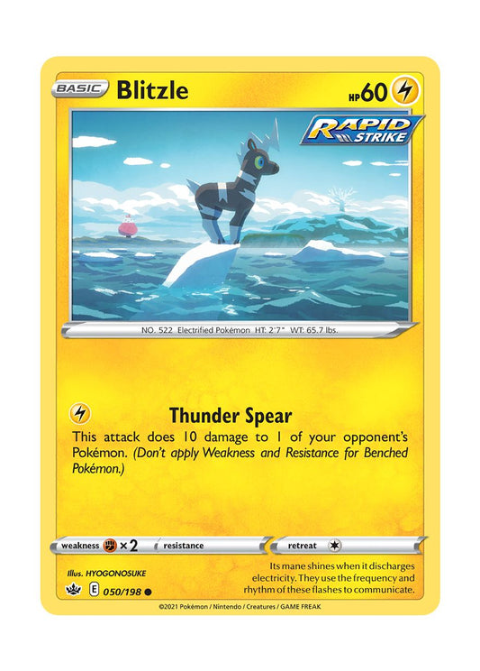 Blitzle - Reverse Holo (050/198) - Chilling Reign