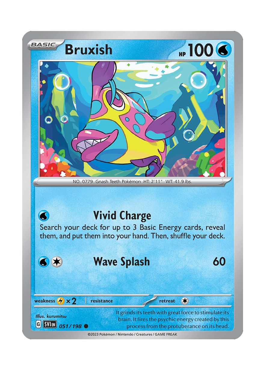 Bruxish - Reverse Holo (051/198) - Scarlet & Violet