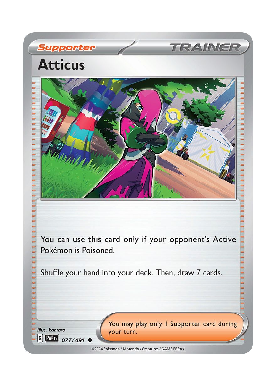 Atticus - Reverse Holo (077/91) - Paldean Fates