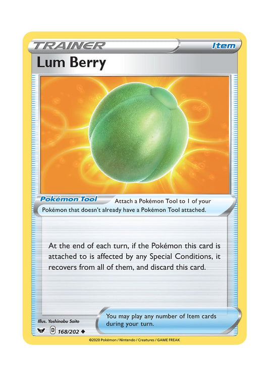 Lum Berry - Reverse Holo (168/202) - Sword & Shield
