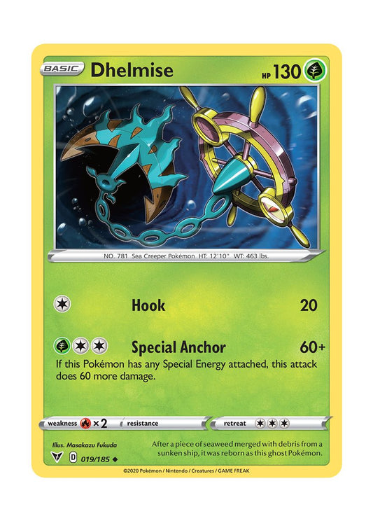 Dhelmise - Reverse Holo (019/185) - Vivid Voltage