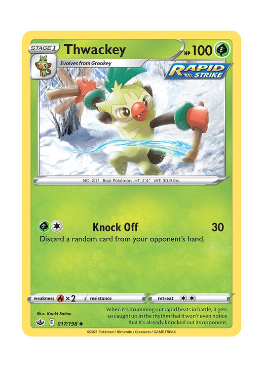 Thwackey - Reverse Holo (017/198) - Chilling Reign