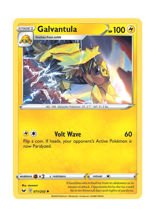 Galvantula - Reverse Holo (071/202) - Sword & Shield