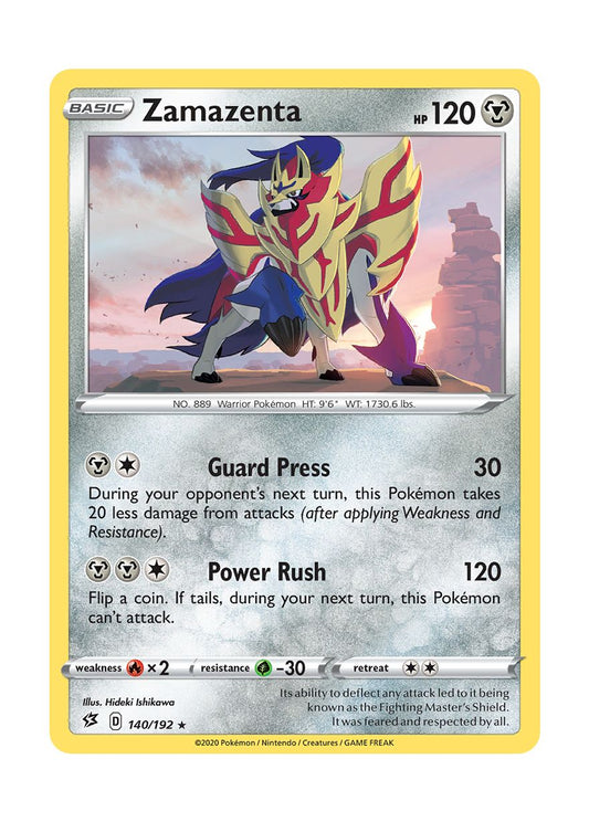 Zamazenta - Reverse Holo (140/192) - Rebel Clash