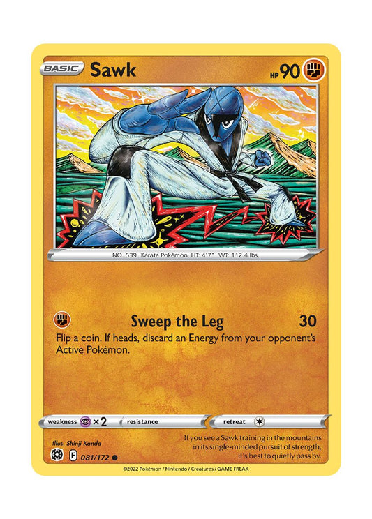 Sawk - Reverse Holo (081/172) - Brilliant Stars