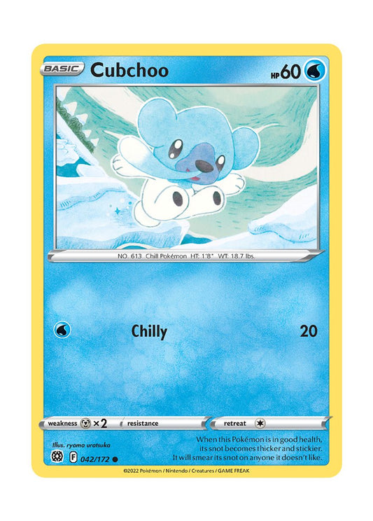 Cubchoo - Reverse Holo (042/172) - Brilliant Stars