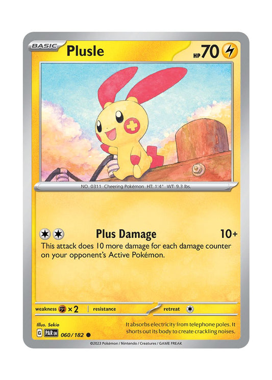 Plusle - Reverse Holo (060/182) - Paradox Rift