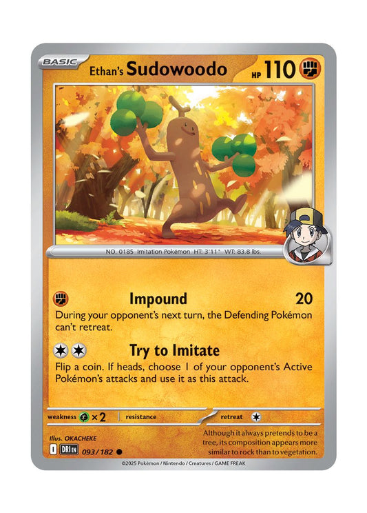 Ethan's Sudowoodo (093/182) - Destined Rivals