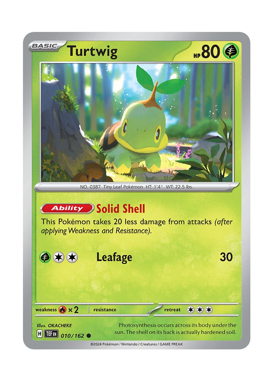 Turtwig - Reverse Holo (010/162) - Temporal Forces