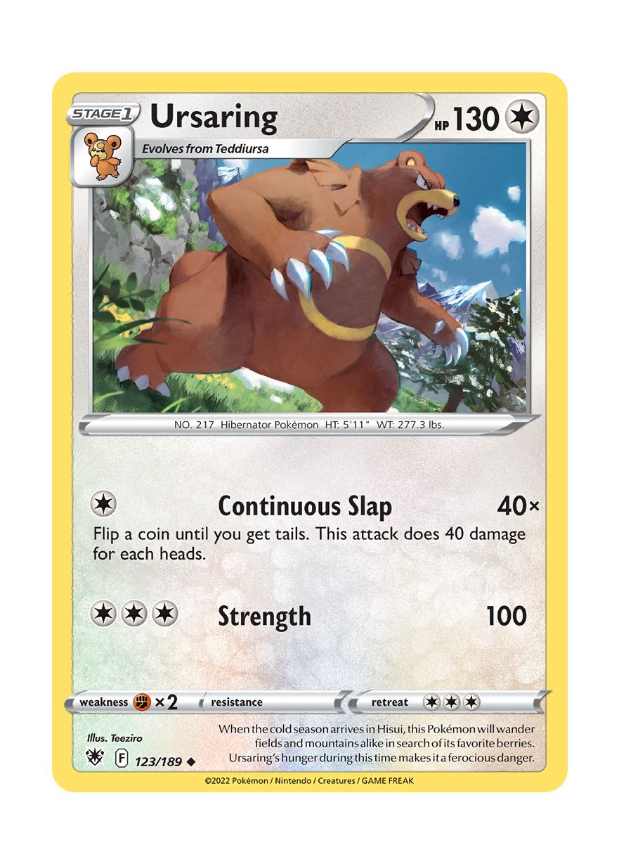 Ursaring - Reverse Holo (123/189) - Astral Radiance