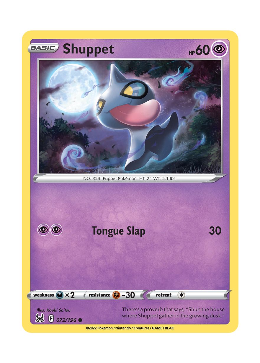 Shuppet - Reverse Holo (072/196) - Lost Origin