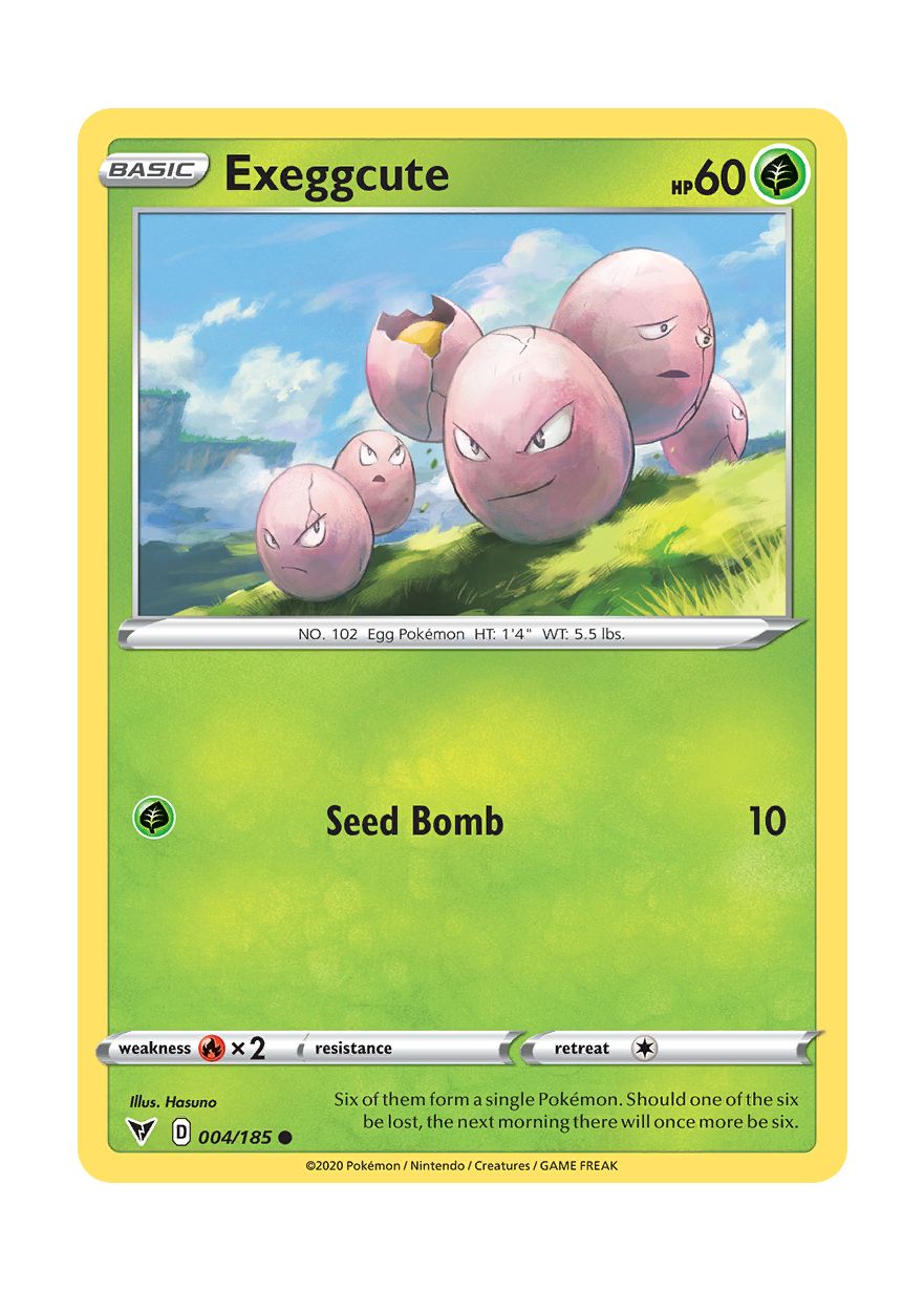 Exeggcute - Reverse Holo (004/185) - Vivid Voltage