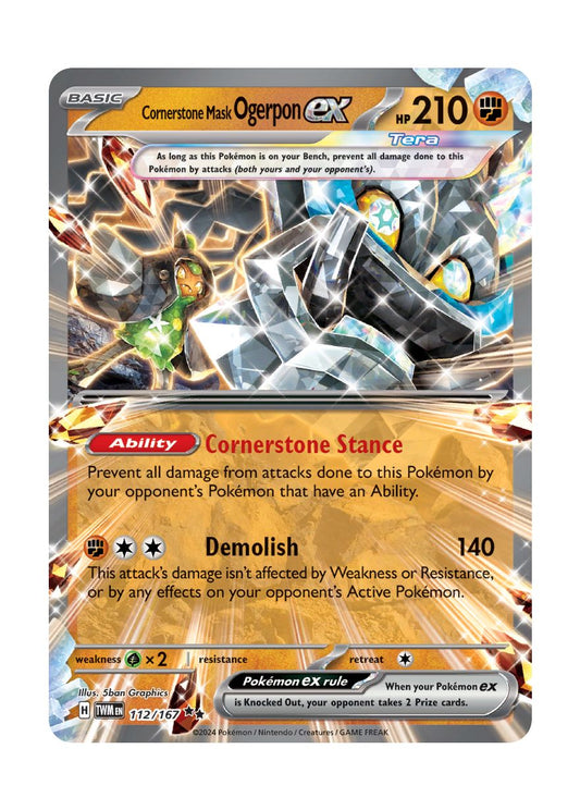 Cornerstone Mask Ogerpon ex (112/167) - Twilight Masquerade