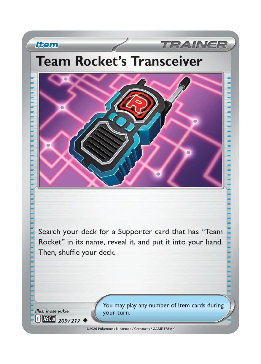 Team Rocket's Transceiver (209/217) - Ascended Heroes