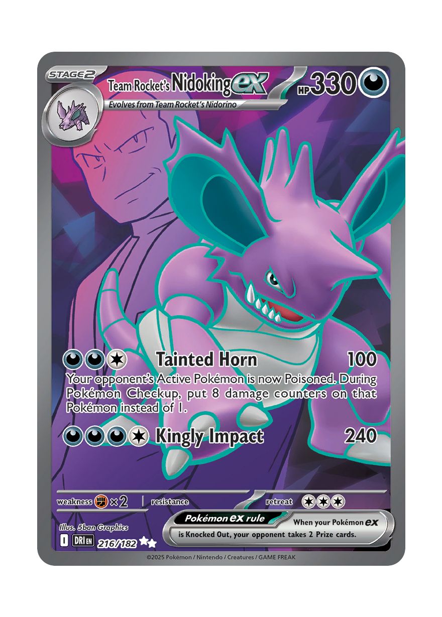 Team Rocket's Nidoking ex (216/182) - Destined Rivals