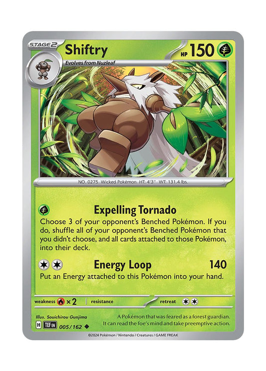 Shiftry - Reverse Holo (005/162) - Temporal Forces