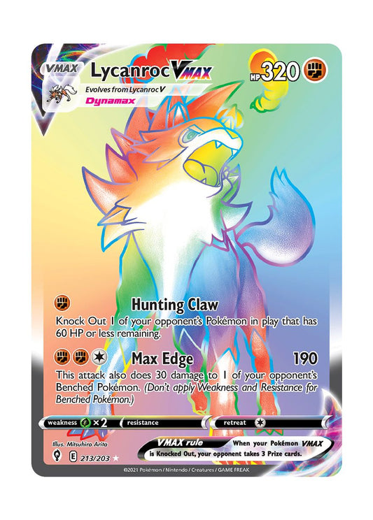 Lycanroc VMAX (213/203) - Evolving Skies