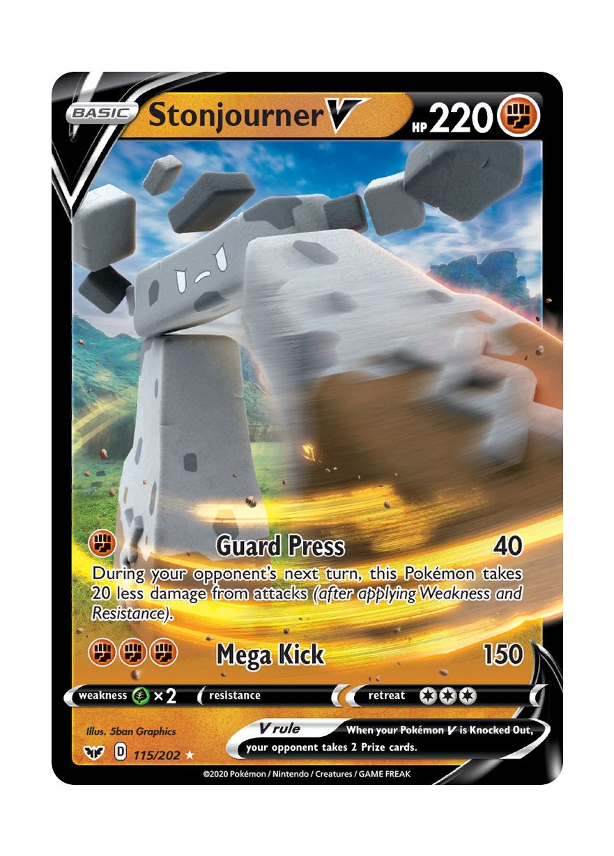 Stonjourner V (115/202) - Sword & Shield