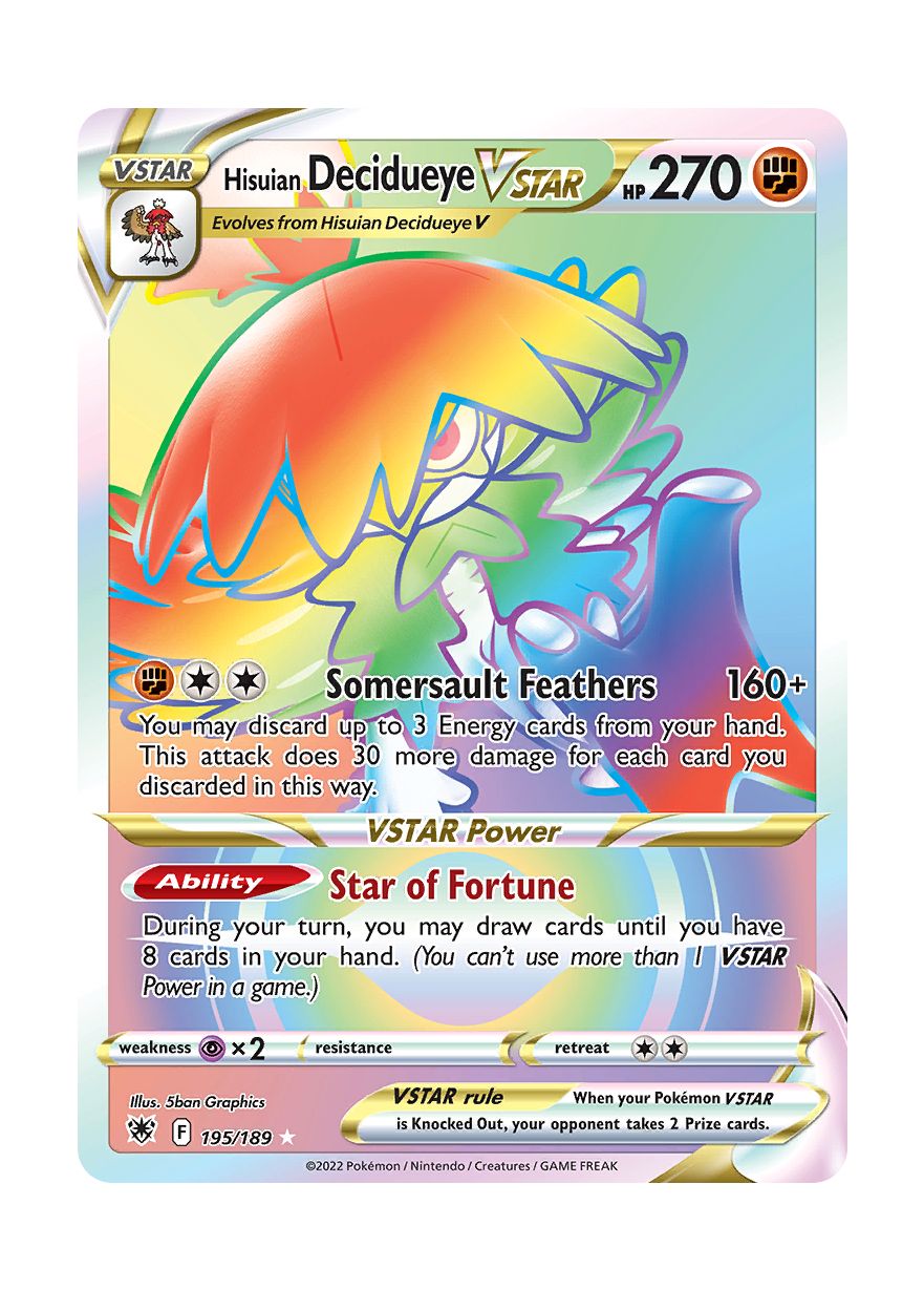 Hisuian Decidueye VSTAR (195/189) - Astral Radiance