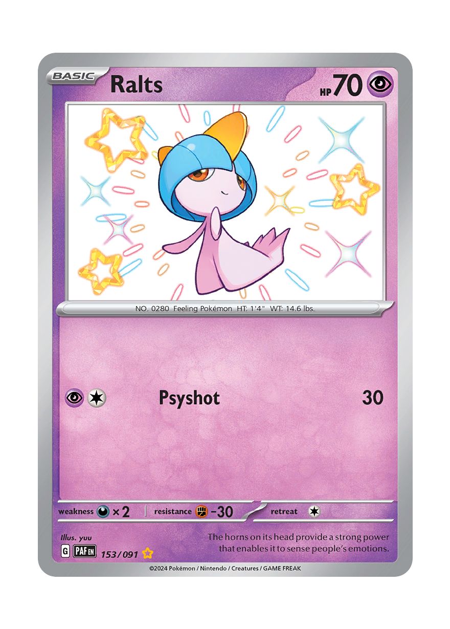 Ralts (153/91) - Paldean Fates