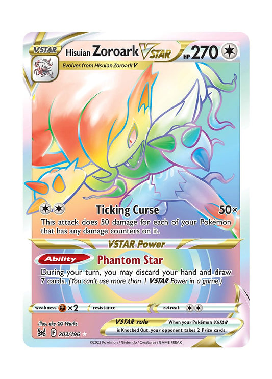 Hisuian Zoroark VSTAR (203/196) - Lost Origin