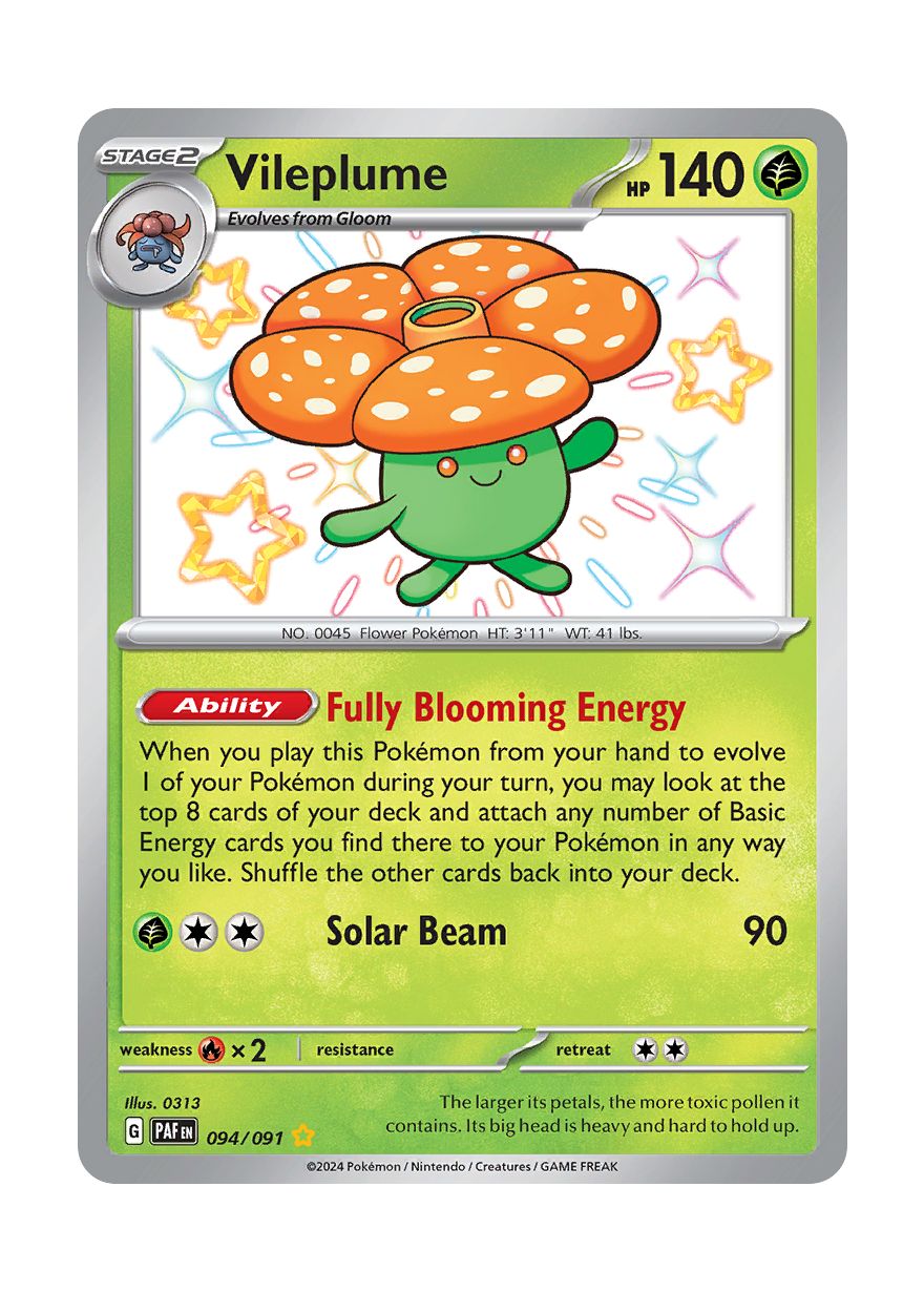 Vileplume (094/91) - Paldean Fates