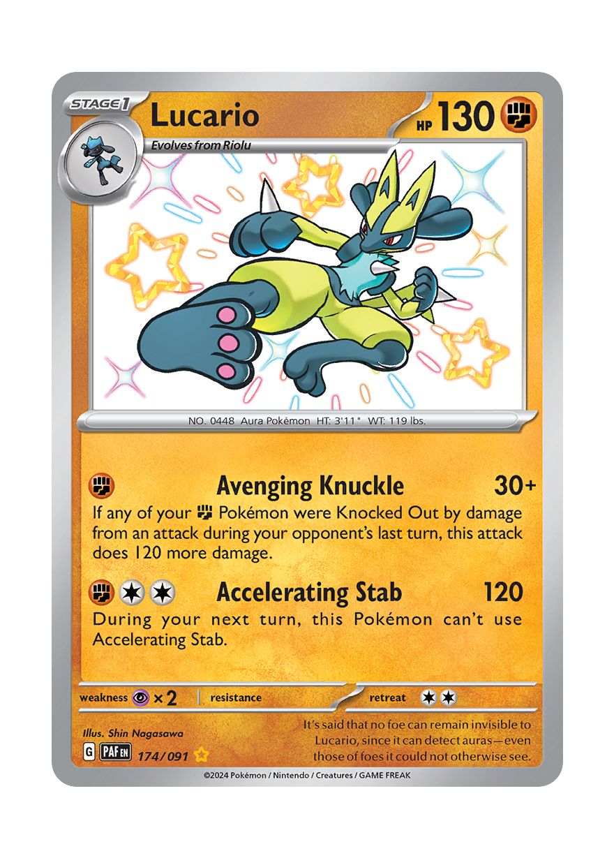 Lucario (174/91) - Paldean Fates