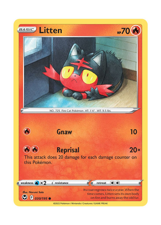 Litten (030/195) - Silver Tempest