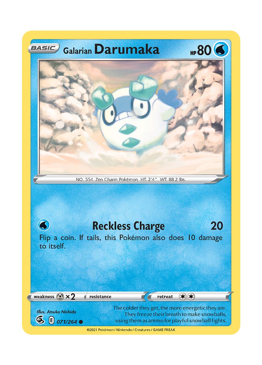 Galarian Darumaka (071/264) - Fusion Strike