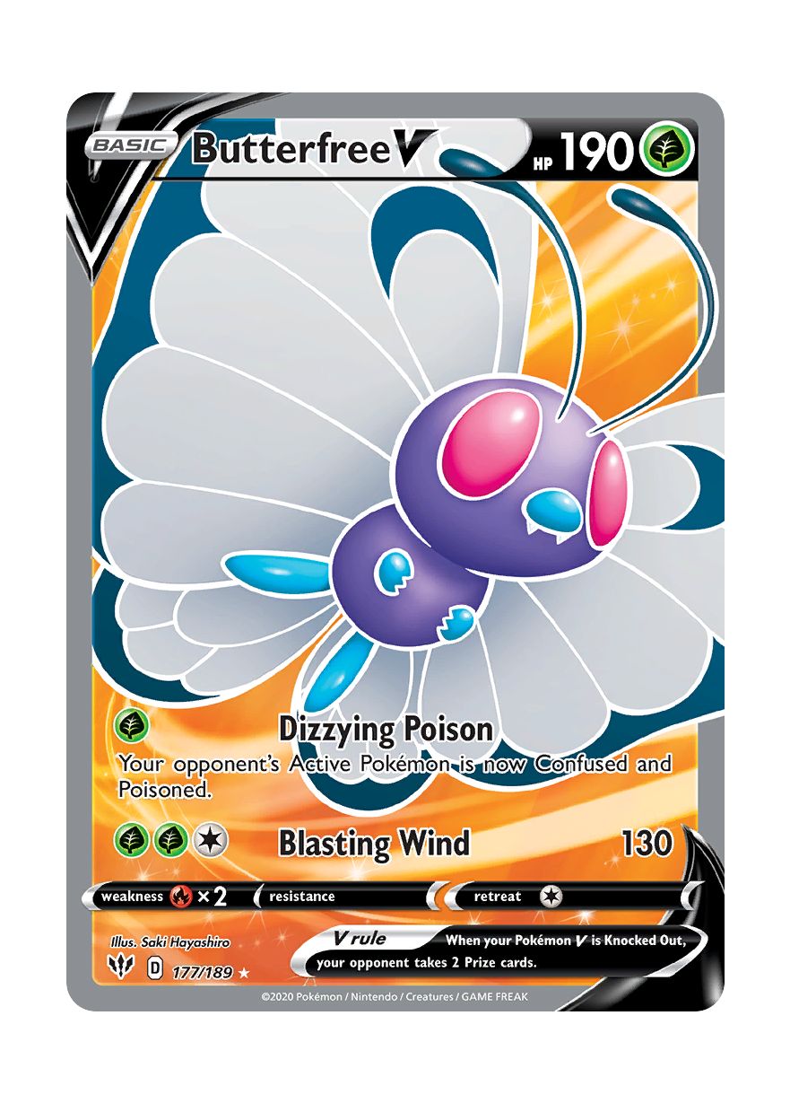 Butterfree V (177/189) - Darkness Ablaze
