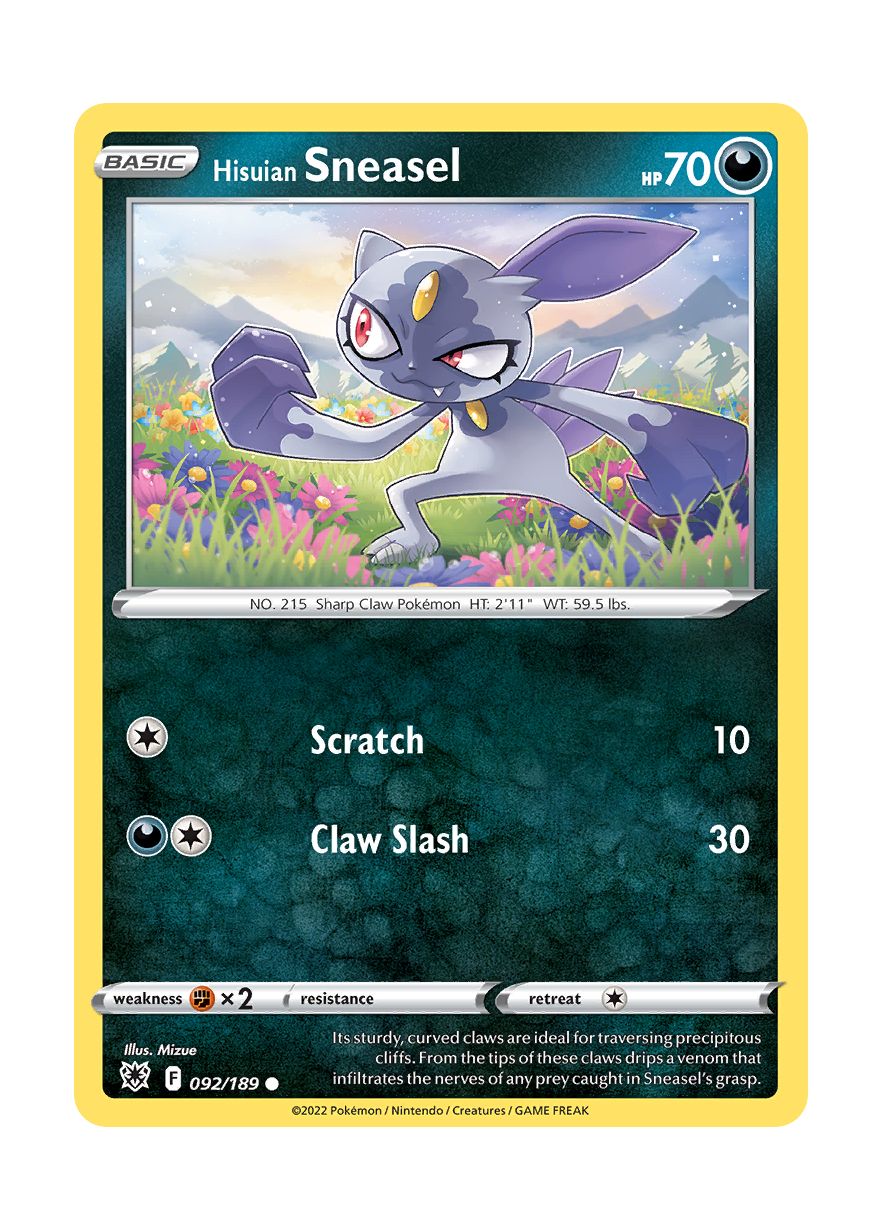 Hisuian Sneasel (092/189) - Astral Radiance