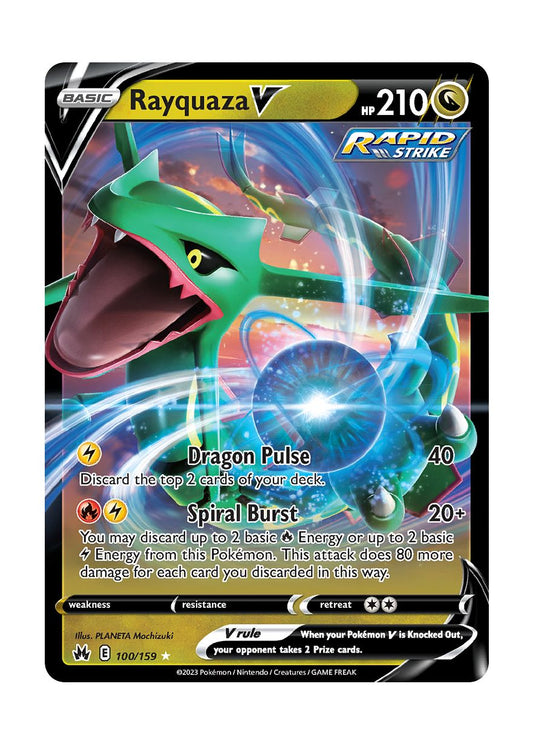 Rayquaza V (100/159) - Crown Zenith