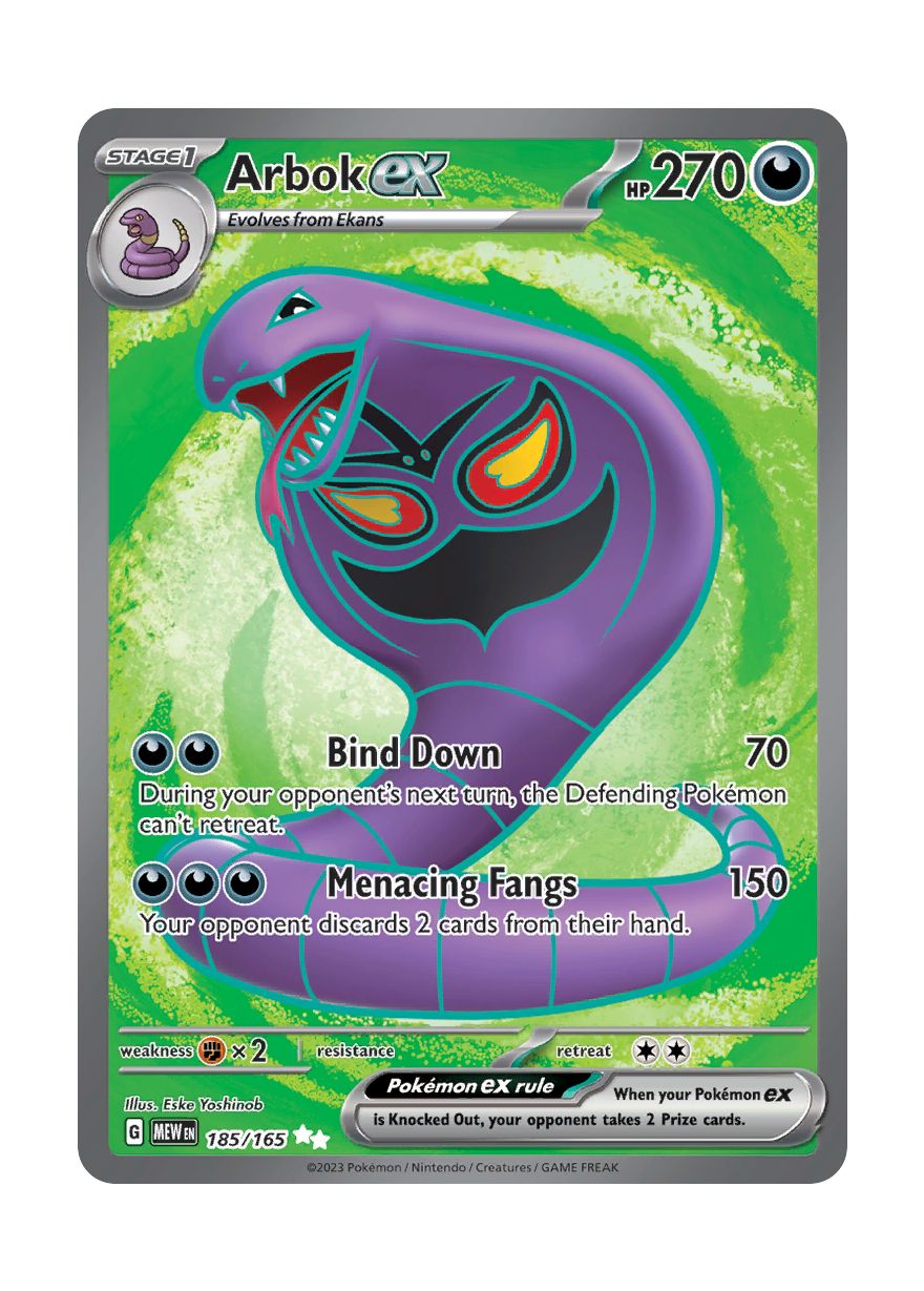 Arbok ex (185/165) - 151