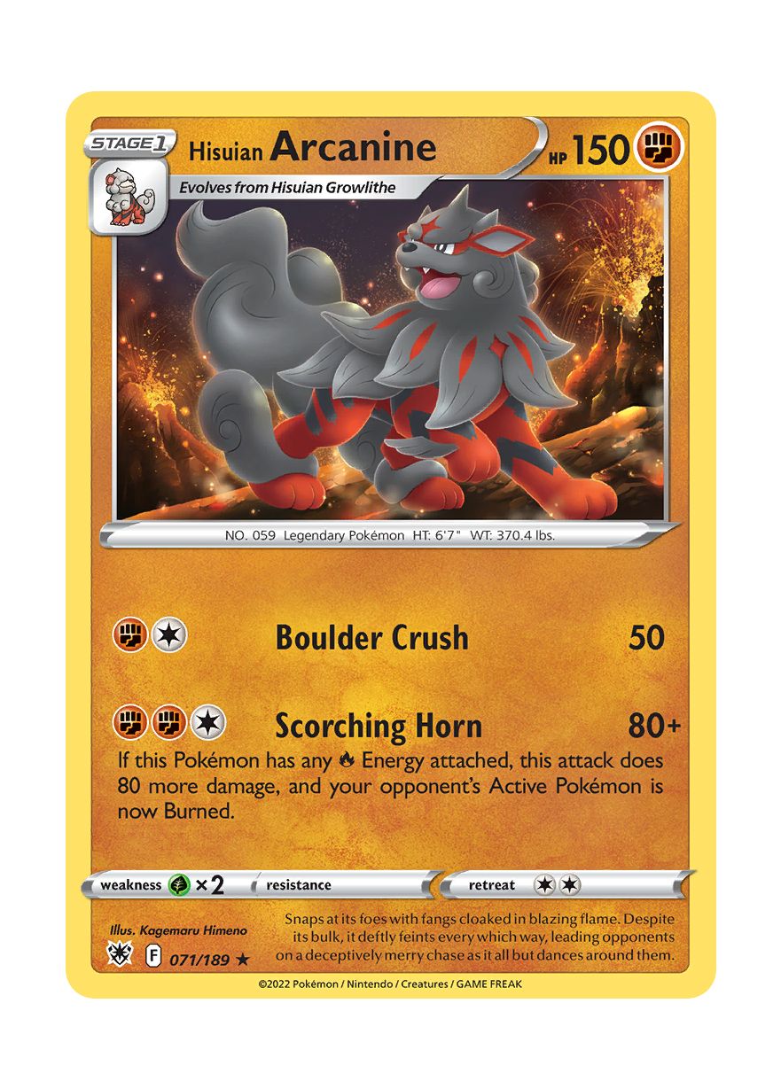 Hisuian Arcanine (071/189) - Astral Radiance