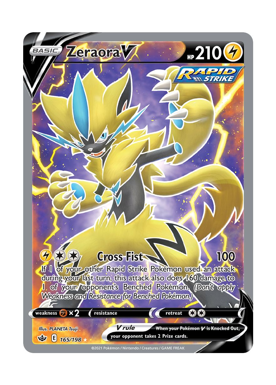 Zeraora V (165/198) - Chilling Reign