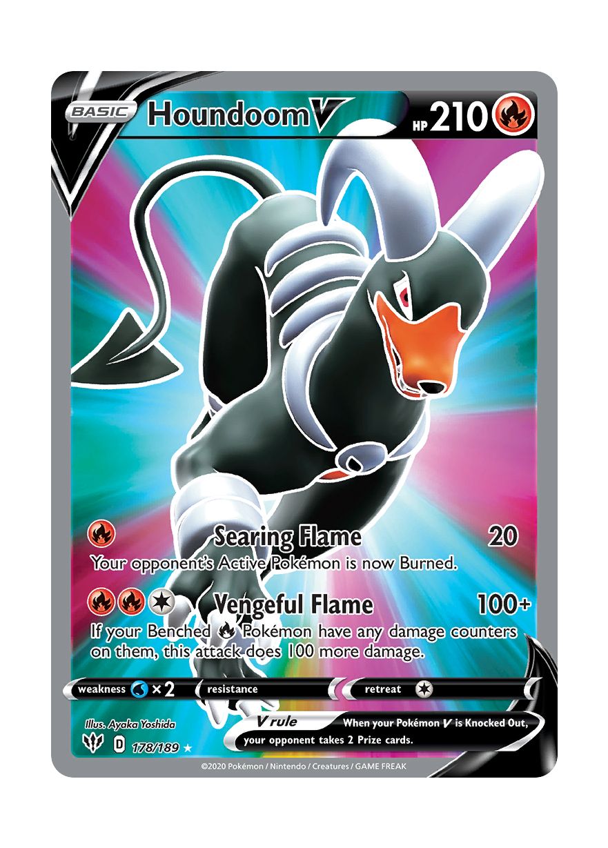Houndoom V (178/189) - Darkness Ablaze