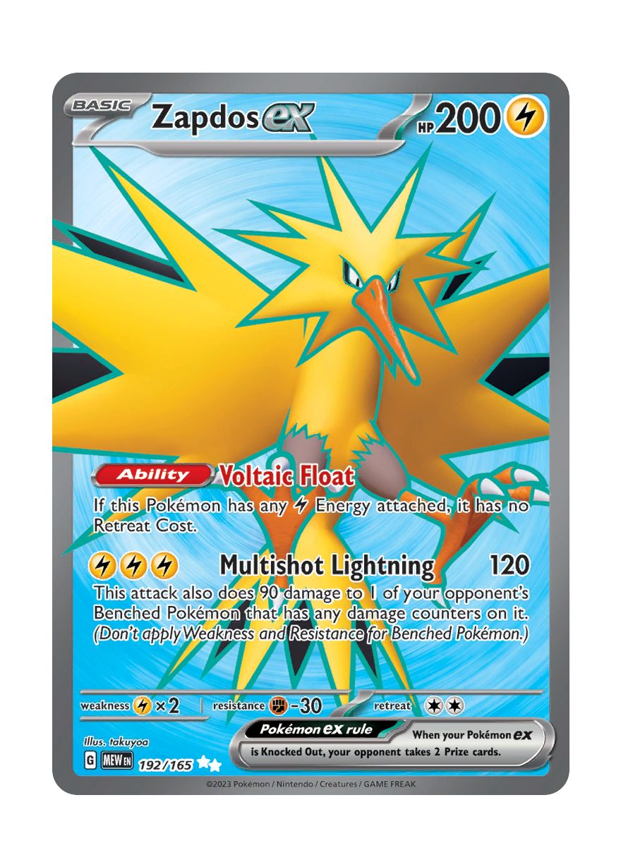 Zapdos ex (192/165) - 151