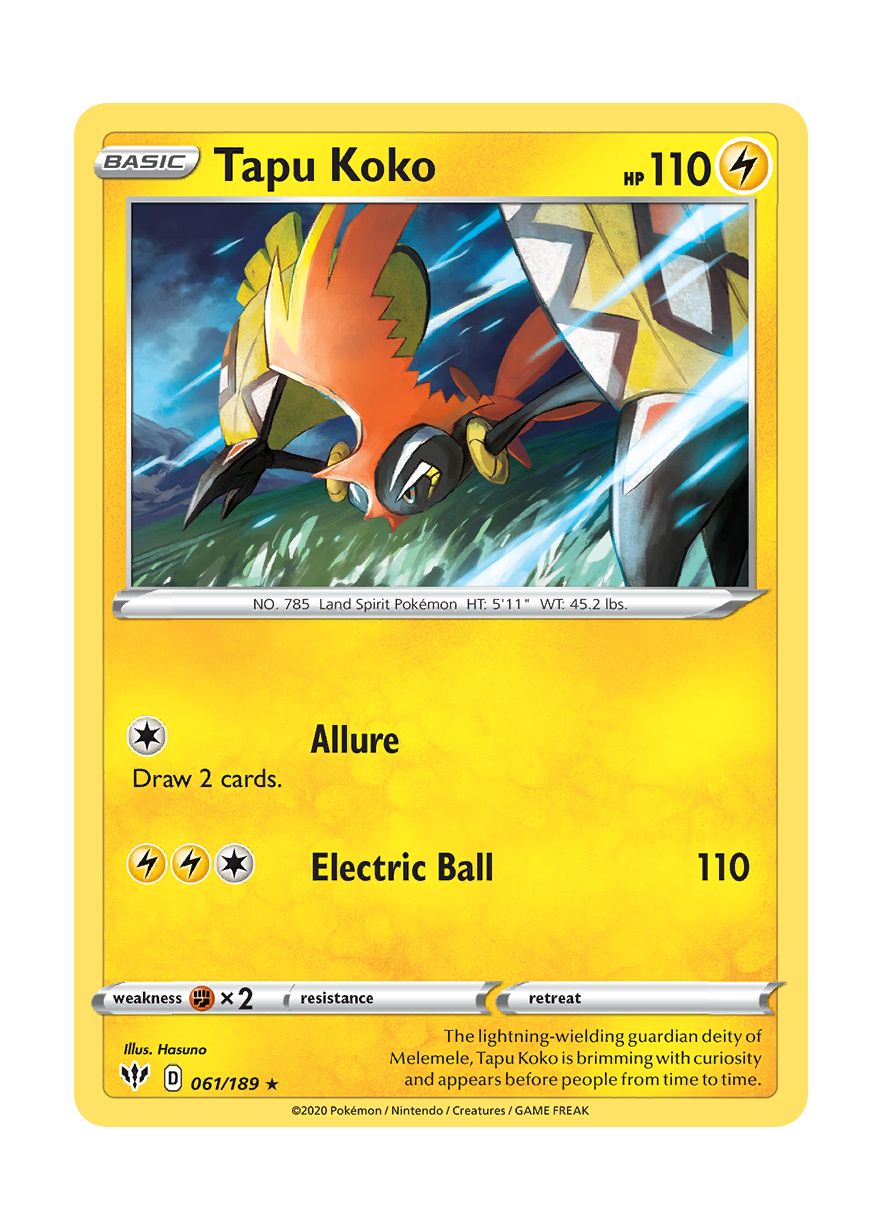 Tapu Koko (061/189) - Darkness Ablaze