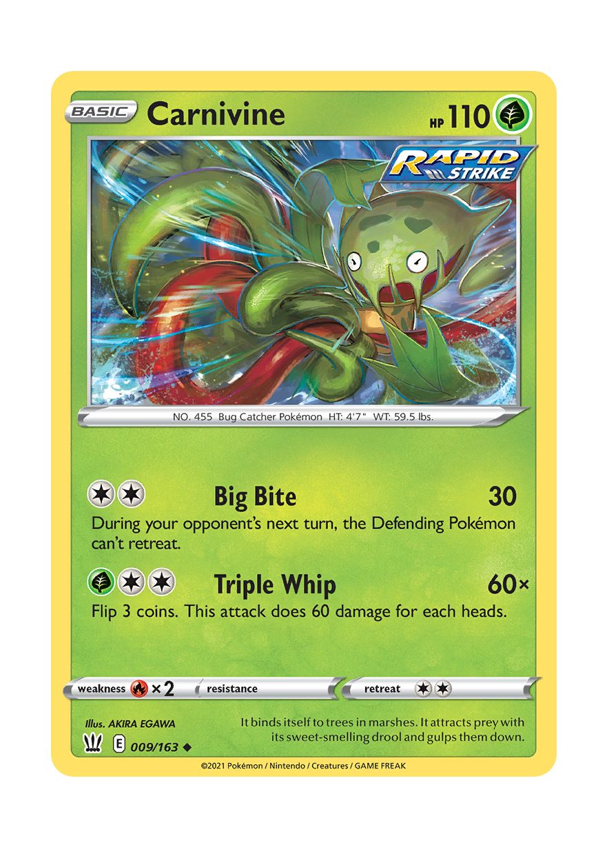 Carnivine (009/163) - Battle Styles